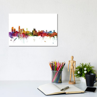 Liverpool, England Skyline by Michael Tompsett - Wrapped Canvas Gallery-Wrapped Canvas Giclée