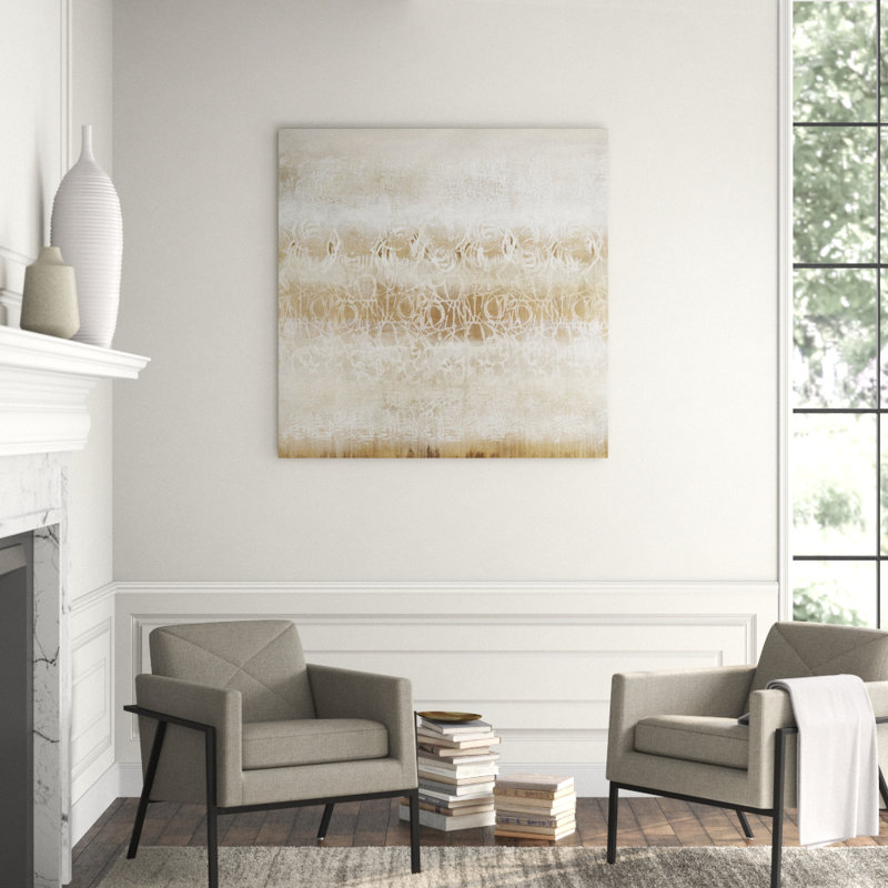 Midas Painting by Jennifer Hollack Raboin, Stretched Canvas, 50" H x 50" W x 2" D