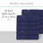 Willow 10 Pieces Towel Set – 100% Combed Cotton, Premium Quality 630 GSM, Navy, Ultra-Soft & Highly Absorbent (10 Piece Bath Towels Set)-828768432-828768428