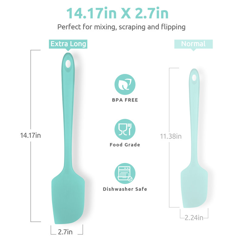Grande spatule flexible en silicone résistant à la chaleur U-Taste 600ºF pour la cuisson, L 14,17 po x l 2,7 po