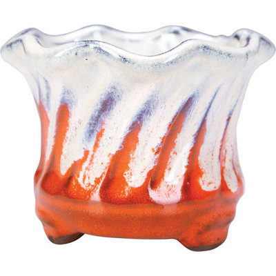 4.5 in. Spiraler Pot - Vanilla Orange