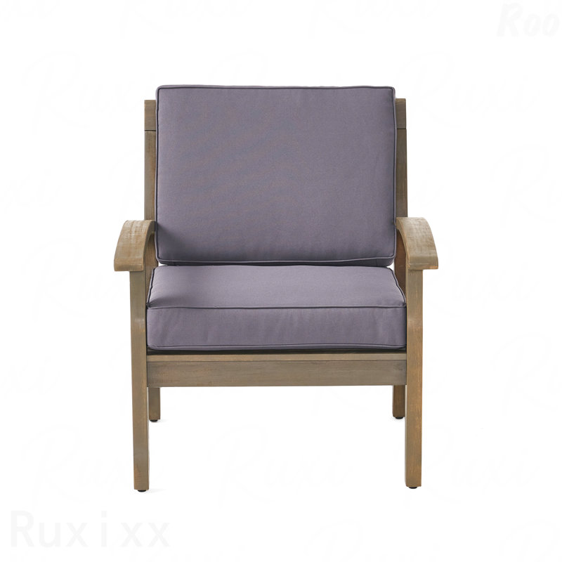 Patio Club Chair, Gray
