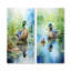 Duck Pond Reflections II - ensemble de 2 reproductions d'art mural canard-397096401-397096414