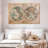 Hemisphere Map Canvas Print-92519007