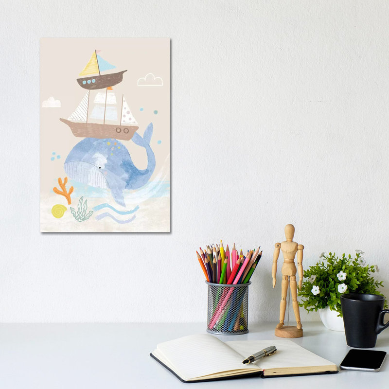 Everyday Under The Sea I by Lisa Barlow - Wrapped Canvas Print, 30.48cm H x 20.32cm W x 1.91cm D