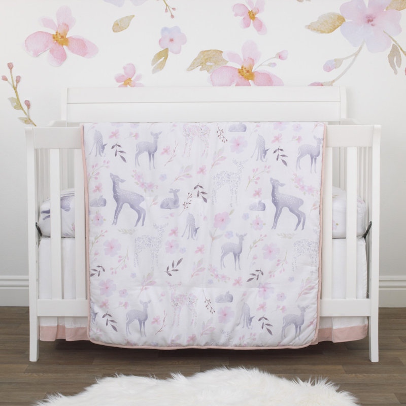 Ensemble de literie pour lit de bébé 4 pièces Deer