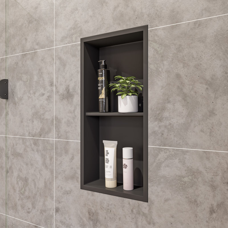 Stainless Steel Shower Shelf, Black 