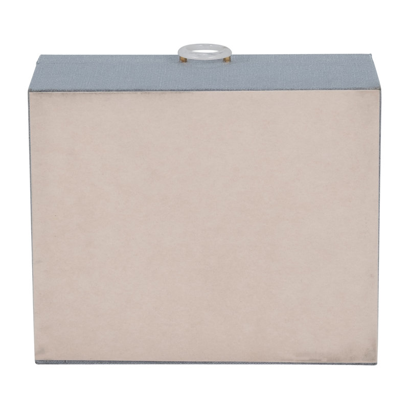Sagebrook Home Fawn Sophisticated Set of Two Decorative Boxes - MDF, Velvet Lining, and Metal Accents for Elegant Home Storage Solutions