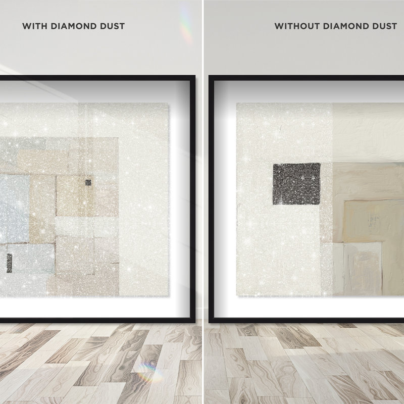 Soft Roughness Set Shadowbox Abstract Print by Oliver Gal, Black Frame, 12 x 12, 41.5"H x 41.5"W, Black Shadowbox