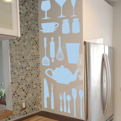Décalcomanie murale de cuisine