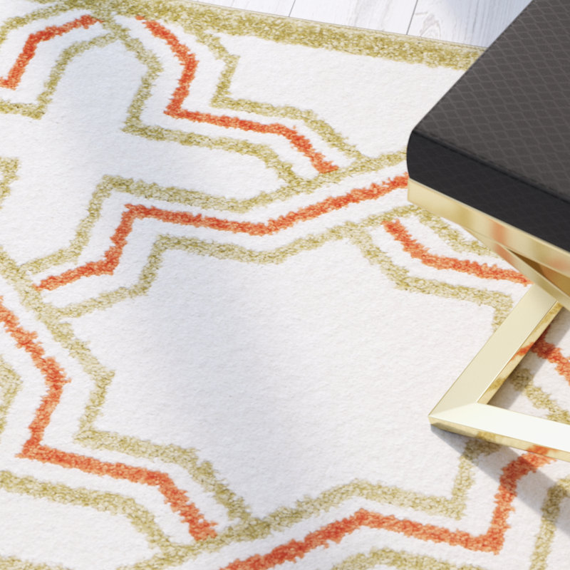 Tapis géométrique Thornbury Performance, Rectangle 5 pi 3 po x 8 pi