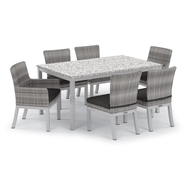 Argento Outdoor Dining Chair, Jet Black