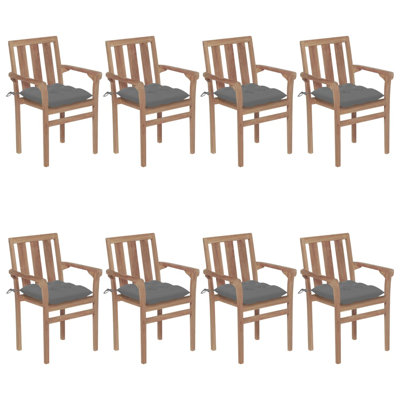 Braxton-Rocco Teak Patio Chair with Cushions