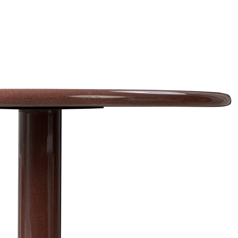 Vernon Dining Table-Smooth Red Concrete