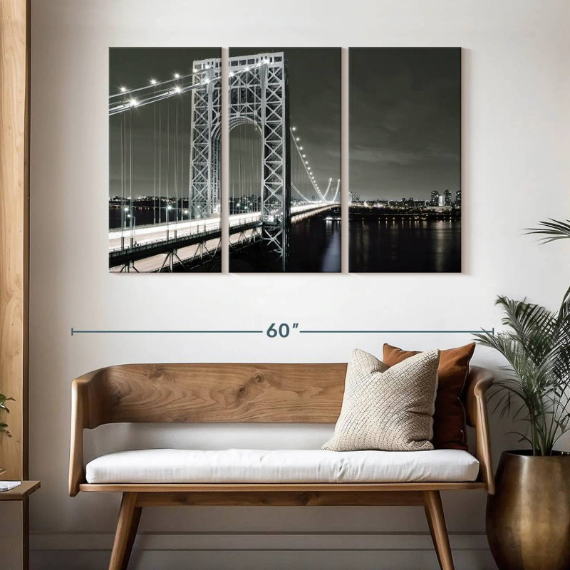 Lilie Bridge City Lights, H 32 po x l 50 po