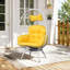 Chaises longues pivotantes de patio, chaise en rotin moderne en acier pour la maison