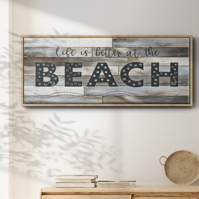 Better at the Beach - Toile encadrée