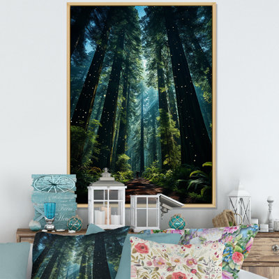 Vert perdu dans la forêt, forêt I - art mural forêt