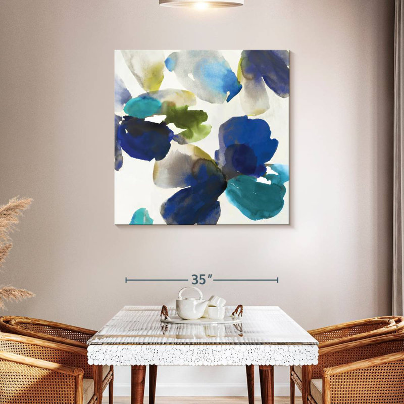 Harnek Abstract Blue Velvet II