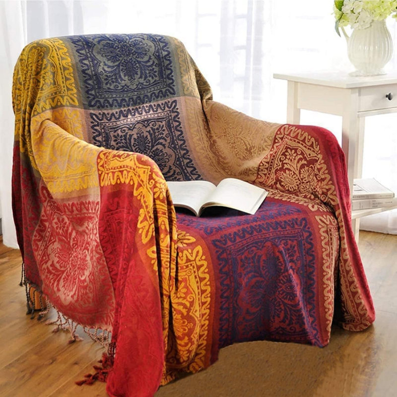 Chenille Box Cushion Sofa Slipcover