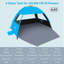 Tente Sun Shelter pour 3/4/6/8/10 personne avec protection contre les rayons UV UPF 50＋ et auvent facile à installer