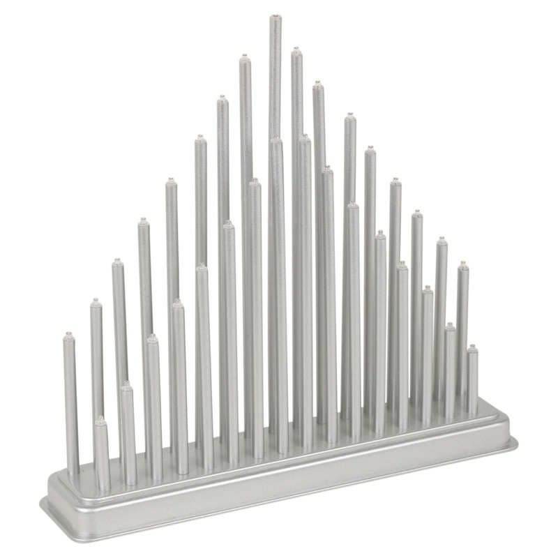 LED Lighted Window Décor, Silver