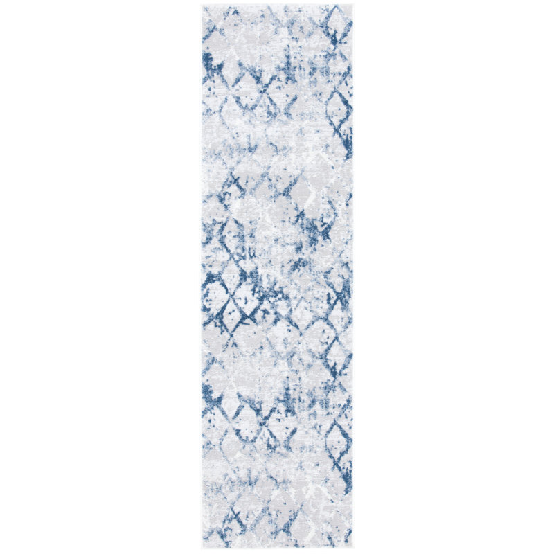 Doveton 700 Performance Geometric Rug, Tapis de couloir 2 pi 2 po x 10 pi