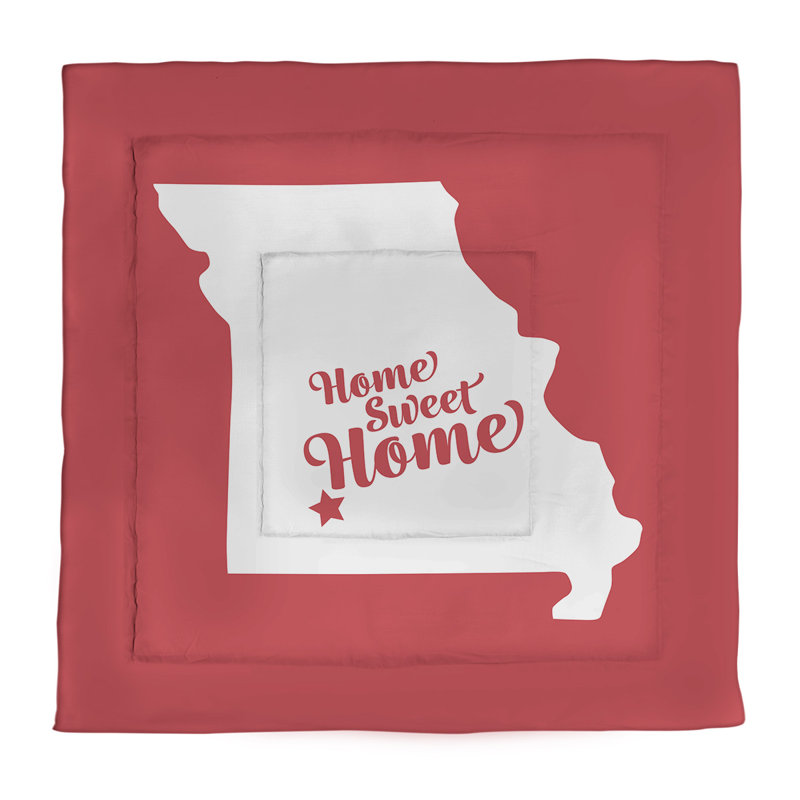 Modern & Contemporary Polyester Percale Comforter, Red