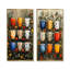 Ensemble de 2 tasses à café rouge et bleu Boho Morning Coffee-1460108858-1460108803