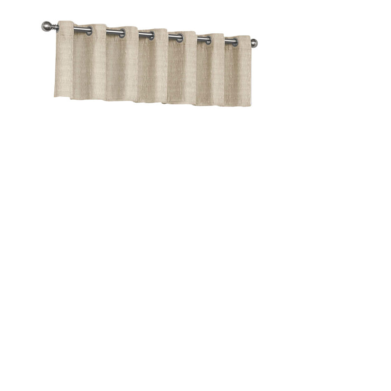 Trevi Tailored Window Valance, Natural