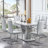 Rheese Modern Faux Leather Cantilever Dining Chairs with Metal Base and Top Handle-1818593101-1822942760-1847051815