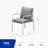 Patio 9 Piece Outdoor Dining Set With Cushions, White Aluminum Tabletop