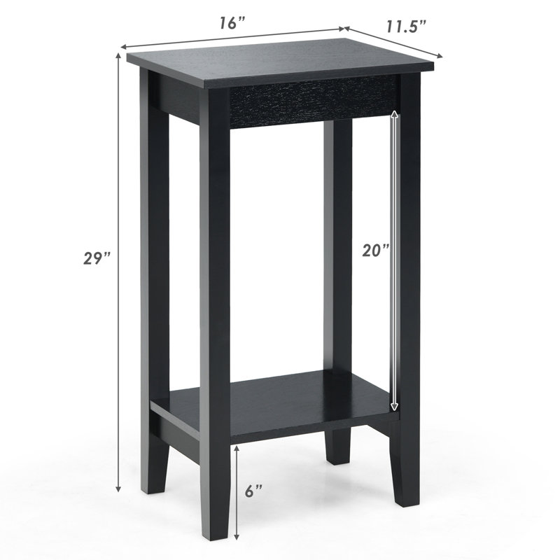 End Table, Black, 1