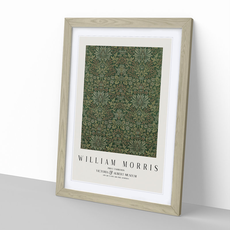 Flower Garden Vol.1 by William Morris - Single Picture Frame Print, Oak Framed, 48cm H x 36cm W x 2cm D