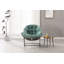 Chaise berçante intérieure / extérieure en osier avec coussin touffeté-133651951