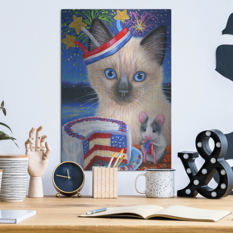 «The Holiday Aisle» «Cici's Celebration» par Bridget Voth, art mural en métal, H 16 po x l 12 po