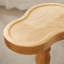 Table de bout en bois massif en forme de haricot, table à boisson sur piédestal, grand support pour plante-118690959-118690958
