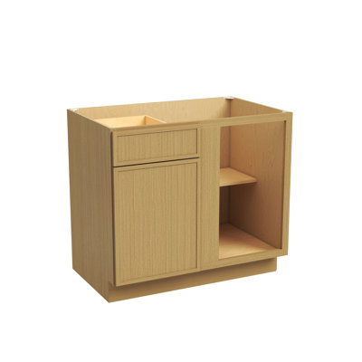 CASAINC Ready-to-Assemble W36"x H34.5"x D24" Kitchen Blind Corner Base Cabinet