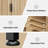 Over The Toilet Storage Cabinet With Fluted Doors-2010386701