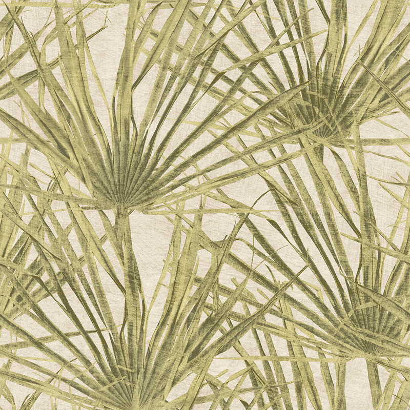 Papier peint jaune Palm Dusty, Jaune