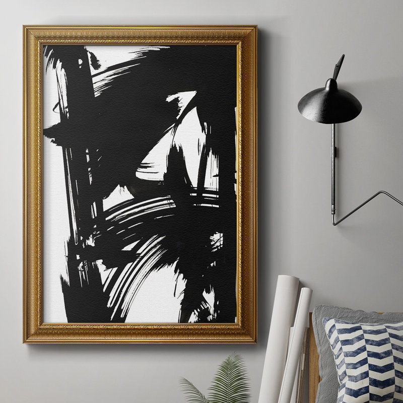 «Black Bamboo II», reproduction sur toile encadrée, H 20 po x l 16 po