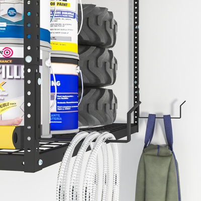 Marzio Steel Height -Adjustable Ceiling Mounted Rack