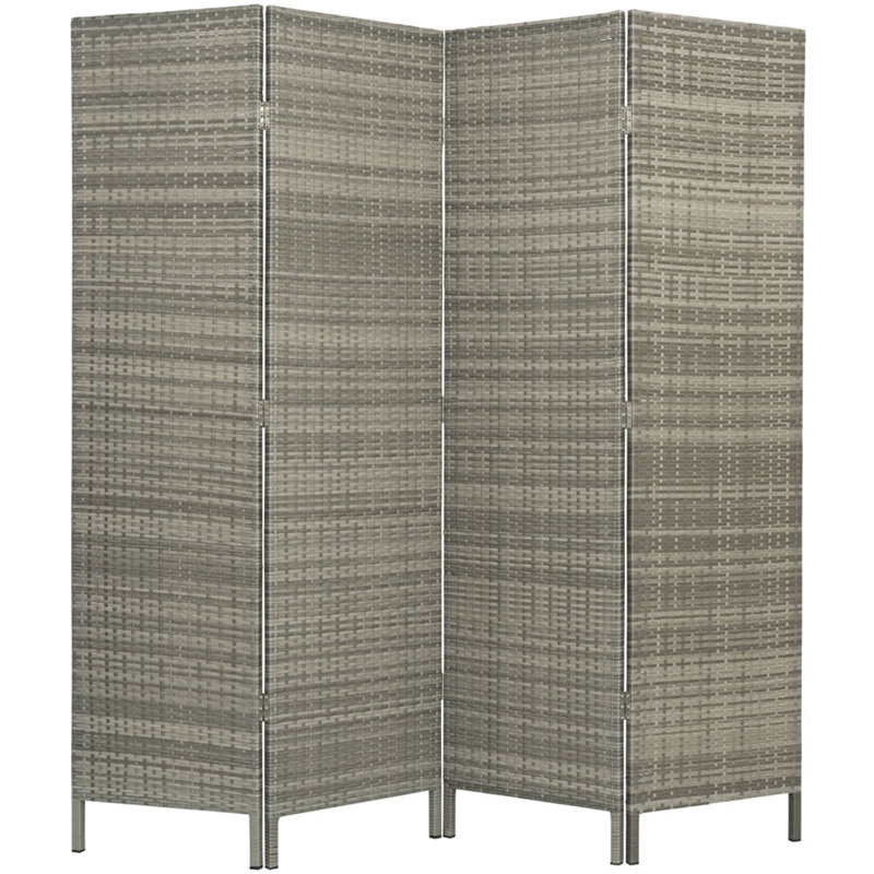 Paravent Ahsaad, gris, 4