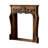 Brown Solid Wood Freestanding Fireplace