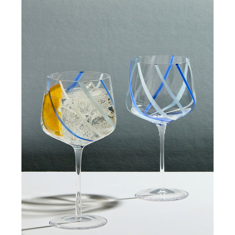 Burgundy Wine Glasses, Azure