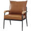 Fauteuil capitonné large de 24 po Barthelmess