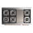 ILVE Majestic II Series 48 inch Dual Fuel Range with 8 Sealed Burners, Griddle (Glass Door)-48279803-48279783