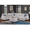 Tina 8 Pieces Upholstered Sectional with Ottoman