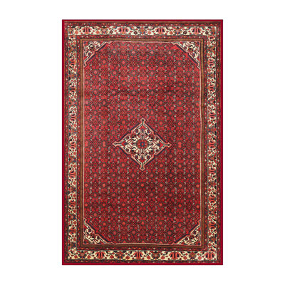 Tapis traditionnel rouge / beige