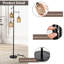 Lampe sur pied 65 po bohémienne de ferme, intensité variable 3 prises E26 rotin naturel